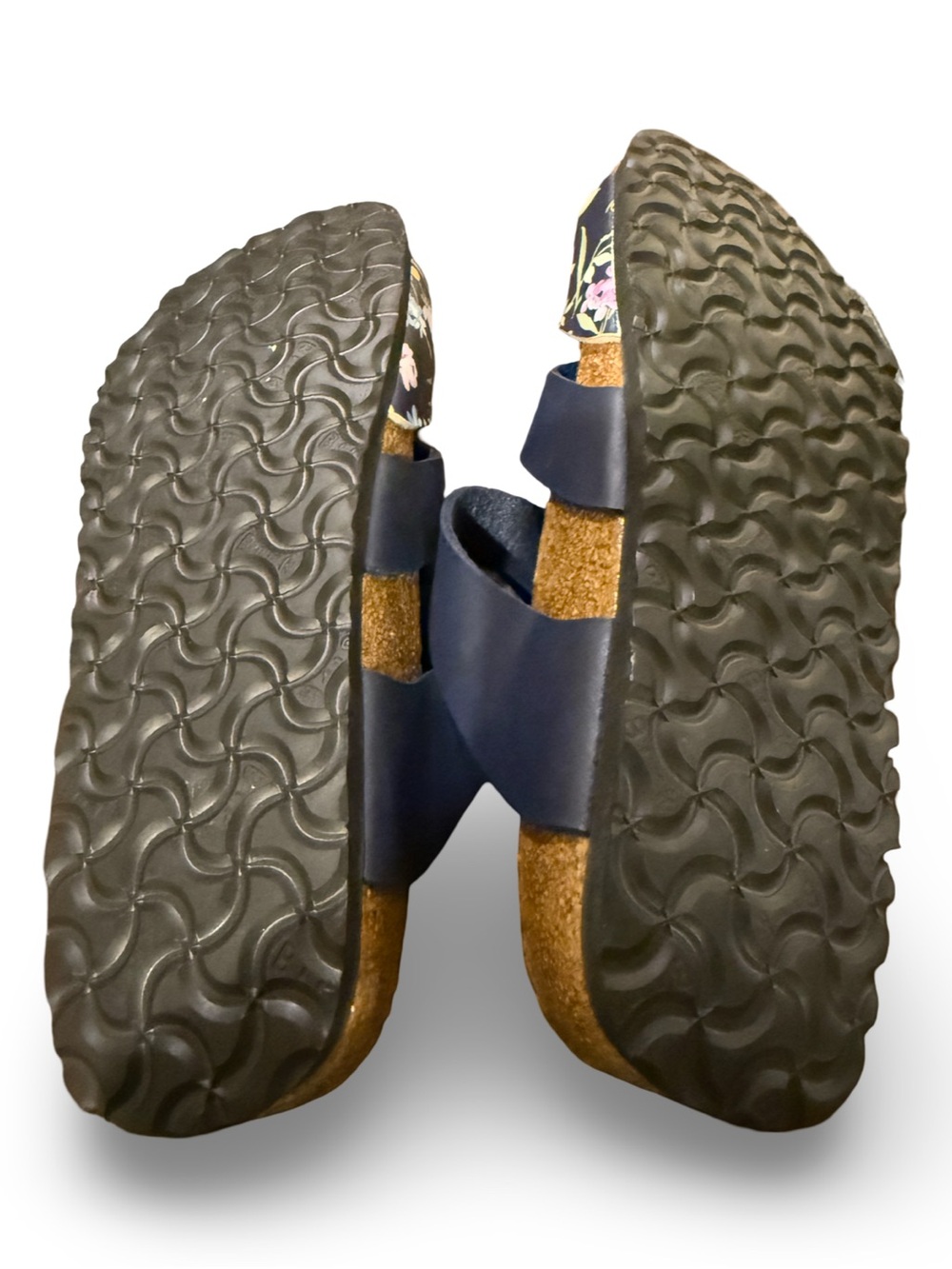 NWOT Birkenstock Papillio Pisa Floral Sandals Navy Strappy Comfort Size 42 (11) - Picture 7 of 9